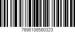 Código de barras (EAN, GTIN, SKU, ISBN): '7896108560323'