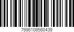 Código de barras (EAN, GTIN, SKU, ISBN): '7896108560439'