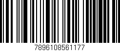 Código de barras (EAN, GTIN, SKU, ISBN): '7896108561177'