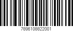 Código de barras (EAN, GTIN, SKU, ISBN): '7896108822001'