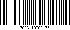 Código de barras (EAN, GTIN, SKU, ISBN): '7896110000176'