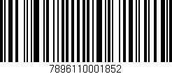 Código de barras (EAN, GTIN, SKU, ISBN): '7896110001852'