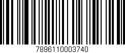 Código de barras (EAN, GTIN, SKU, ISBN): '7896110003740'
