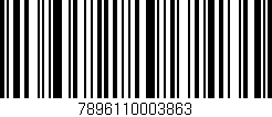 Código de barras (EAN, GTIN, SKU, ISBN): '7896110003863'
