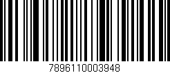 Código de barras (EAN, GTIN, SKU, ISBN): '7896110003948'