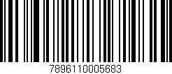 Código de barras (EAN, GTIN, SKU, ISBN): '7896110005683'