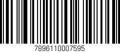 Código de barras (EAN, GTIN, SKU, ISBN): '7896110007595'