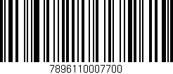 Código de barras (EAN, GTIN, SKU, ISBN): '7896110007700'
