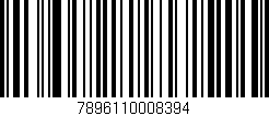 Código de barras (EAN, GTIN, SKU, ISBN): '7896110008394'