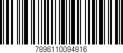 Código de barras (EAN, GTIN, SKU, ISBN): '7896110094816'