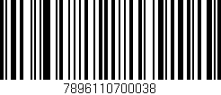 Código de barras (EAN, GTIN, SKU, ISBN): '7896110700038'