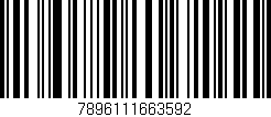 Código de barras (EAN, GTIN, SKU, ISBN): '7896111663592'