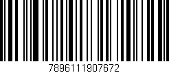 Código de barras (EAN, GTIN, SKU, ISBN): '7896111907672'