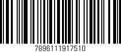 Código de barras (EAN, GTIN, SKU, ISBN): '7896111917510'