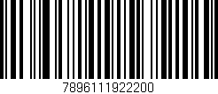 Código de barras (EAN, GTIN, SKU, ISBN): '7896111922200'