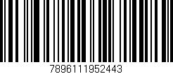 Código de barras (EAN, GTIN, SKU, ISBN): '7896111952443'