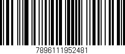 Código de barras (EAN, GTIN, SKU, ISBN): '7896111952481'