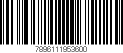 Código de barras (EAN, GTIN, SKU, ISBN): '7896111953600'