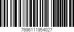 Código de barras (EAN, GTIN, SKU, ISBN): '7896111954027'