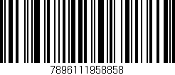 Código de barras (EAN, GTIN, SKU, ISBN): '7896111958858'
