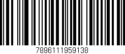 Código de barras (EAN, GTIN, SKU, ISBN): '7896111959138'