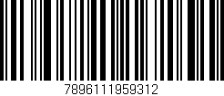 Código de barras (EAN, GTIN, SKU, ISBN): '7896111959312'