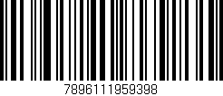 Código de barras (EAN, GTIN, SKU, ISBN): '7896111959398'
