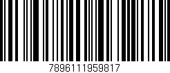 Código de barras (EAN, GTIN, SKU, ISBN): '7896111959817'