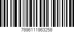 Código de barras (EAN, GTIN, SKU, ISBN): '7896111963258'