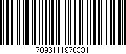 Código de barras (EAN, GTIN, SKU, ISBN): '7896111970331'