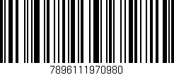Código de barras (EAN, GTIN, SKU, ISBN): '7896111970980'
