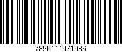 Código de barras (EAN, GTIN, SKU, ISBN): '7896111971086'