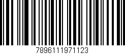 Código de barras (EAN, GTIN, SKU, ISBN): '7896111971123'