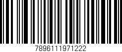 Código de barras (EAN, GTIN, SKU, ISBN): '7896111971222'