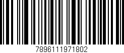 Código de barras (EAN, GTIN, SKU, ISBN): '7896111971802'