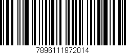 Código de barras (EAN, GTIN, SKU, ISBN): '7896111972014'