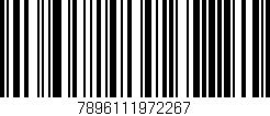 Código de barras (EAN, GTIN, SKU, ISBN): '7896111972267'