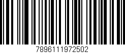 Código de barras (EAN, GTIN, SKU, ISBN): '7896111972502'