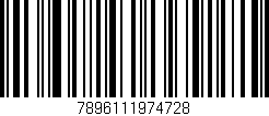 Código de barras (EAN, GTIN, SKU, ISBN): '7896111974728'