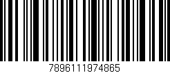Código de barras (EAN, GTIN, SKU, ISBN): '7896111974865'