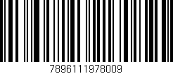 Código de barras (EAN, GTIN, SKU, ISBN): '7896111978009'