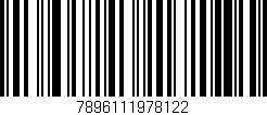 Código de barras (EAN, GTIN, SKU, ISBN): '7896111978122'