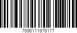 Código de barras (EAN, GTIN, SKU, ISBN): '7896111978177'