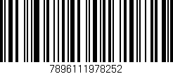 Código de barras (EAN, GTIN, SKU, ISBN): '7896111978252'