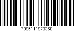 Código de barras (EAN, GTIN, SKU, ISBN): '7896111978368'