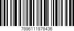 Código de barras (EAN, GTIN, SKU, ISBN): '7896111978436'