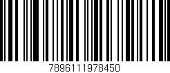 Código de barras (EAN, GTIN, SKU, ISBN): '7896111978450'