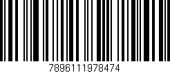 Código de barras (EAN, GTIN, SKU, ISBN): '7896111978474'