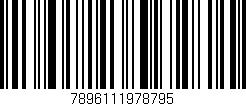 Código de barras (EAN, GTIN, SKU, ISBN): '7896111978795'