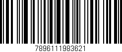Código de barras (EAN, GTIN, SKU, ISBN): '7896111983621'